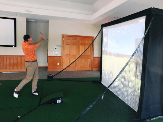 DIY Golf Simulator Impact Screen With Self Standing Flat Frame