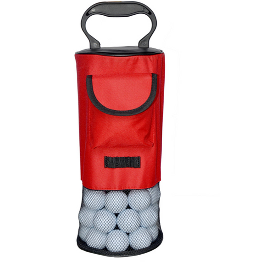 Detachable Portable Golf Pick Up Retriever Zipper Storage Bag Ball Collector Outdoor Sport Gear