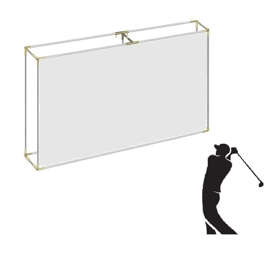 Beginners series including Indoor Home Golf Projection Impact Screen with Freestanding Flat Frame Corners