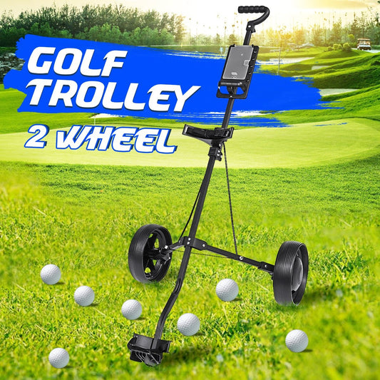Golf Buggy Push Pull Trolley 2 wheel
