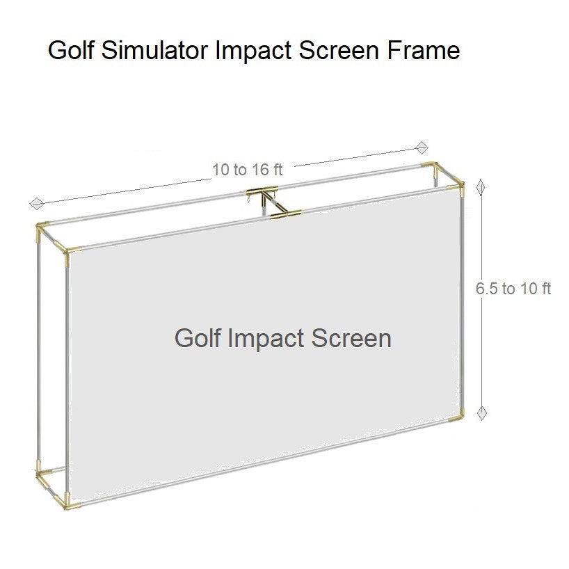 Beginners series including Indoor Home Golf Projection Impact Screen with Freestanding Flat Frame Corners