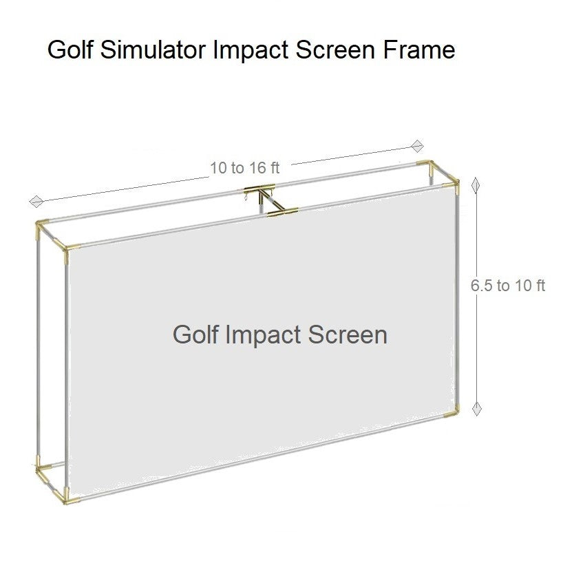 Pro Series Golf Projection Impact Screen & Freestanding Flat Frame corners