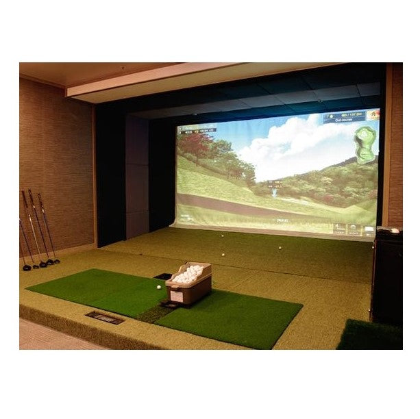 Beginners series including Indoor Home Golf Projection Impact Screen with Freestanding Flat Frame Corners